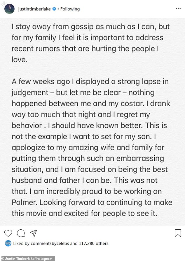 Nothing happened: He added that the rumors are, 'hurting the people I love,' which is why he decided to address them, making it clear that 'nothing happened' between him and his co-star