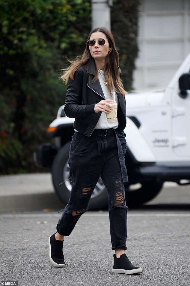 Jessica steps out: Jessica Biel steps out on Tuesday in West Hollywood before her husband publicly addressed the incident