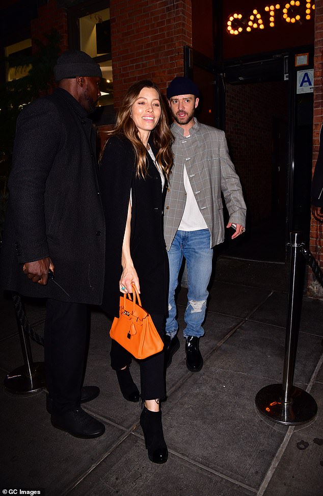 Happy couple: Timberlake and Biel started dating in January 2007, shortly after Timberlake broke up with Cameron Diaz, who he had been dating for three years