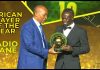 Sadio Mane was named African Player of the Year