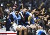 Lionel Messi and his victorious team by thousands of adoring fans as they return to Buenos Aires