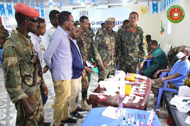SAWIRRO:- Dowladda Somaliya oo Degaanada Galmudug ka Bilowday Hubinta Caafimadka Ciidanka Xoga Dalka