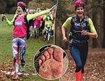 An incredible feet! Ultra-athlete arrives in London after running 100 marathons BAREFOOT