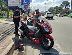 British pensioner, 74, is killed when he is knocked off his motorbike by a car in Thailand