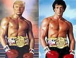 Donald Trump tweets image of himself as ROCKY