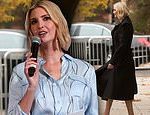 Ivanka Trump steps out in a warm black coat on Monday morning