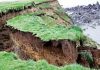 Massive chunk of a Cornwall beauty spot cliff slides away from the coastline in latest landslip