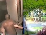 Moment kidnapper snatches girl as her anguished mom calls for help before cops arrest naked abductor