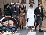 Princess Charlene of Monaco joins the royal family at the Monte Carlo Cathedral