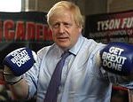 The gloves are OFF: Boris Johnson limbers up in the boxing ring ahead of tonight’s historic debate