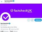 Tories blasted over FactCheckUK Twitter scam