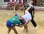 Wrestler kicks referee in the face and breaks his jaw in horrific accident during match in Tenerife