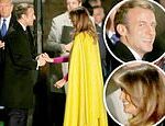 Ooh la la! Emmanuel Macron’s very hands-on thank-you to Melania Trump