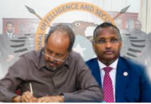 Khilaafka Madaxweyne Xasan iyo Taliyaha Sirdoonka Mahad Maxamed Salaad oo cirka isku shareeray