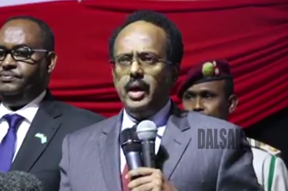 DAAWO:- Madaxweyne Farmaajo “Aniga Waan idin cafiyay adinkana i cafiya