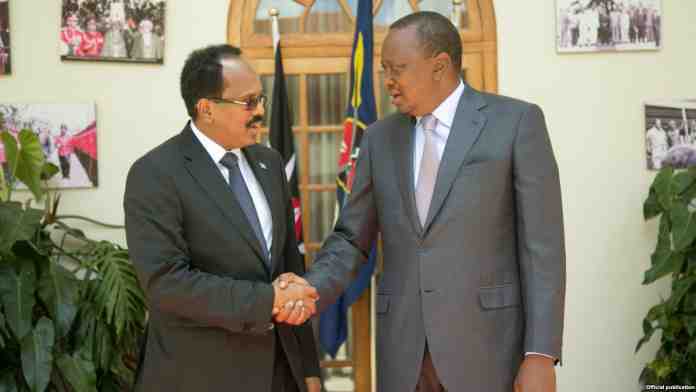 Madaxtooyada Soomaaliya oo war ka soo saartay kulanka Madaxweyne Farmaajo iyo Uhuru Kenyatta