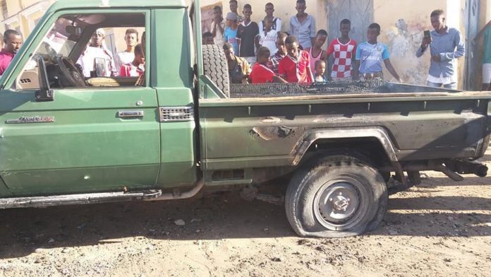 Gaari Ciidan oo lagu gubay Muqdisho