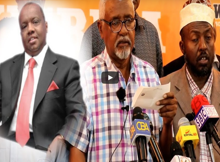 Xisbiga Wadani oo difaacay Ganacsade Axmed C. Geelle