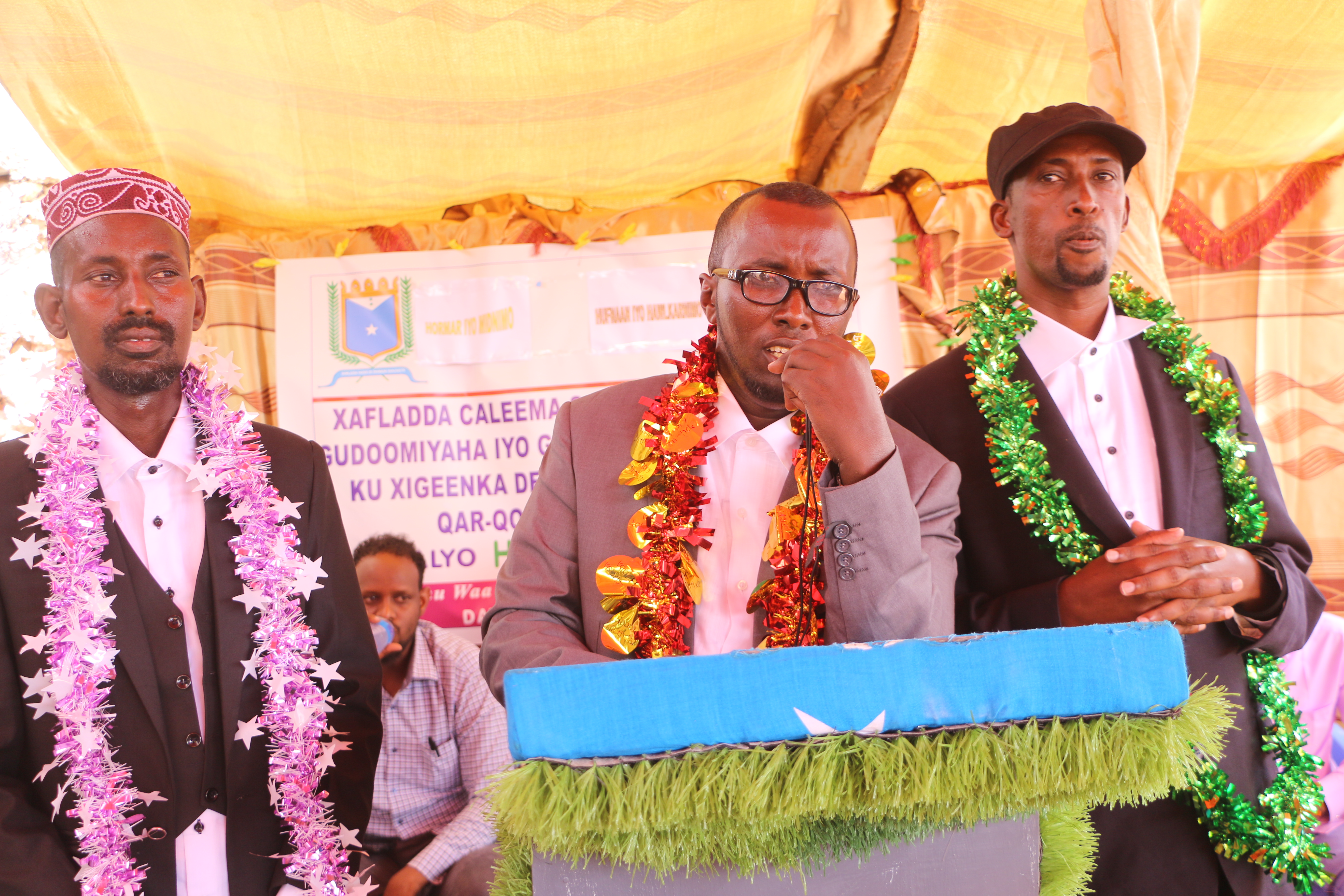 SAWIRRO;- Caleema Saarka Maamulka Cusub Degaanka Qor.qoora Gobolka mudug.