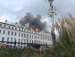 Blaze at seafront hotel prompts evacuations