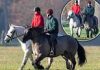 Prince Edward and 16-year-old Lady Louise enjoy day out riding in Windsor Great Park