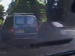 Shocking moment reckless van driver narrowly avoids a head-on collision ...