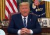 Trump oo laga baaray Caronavirus