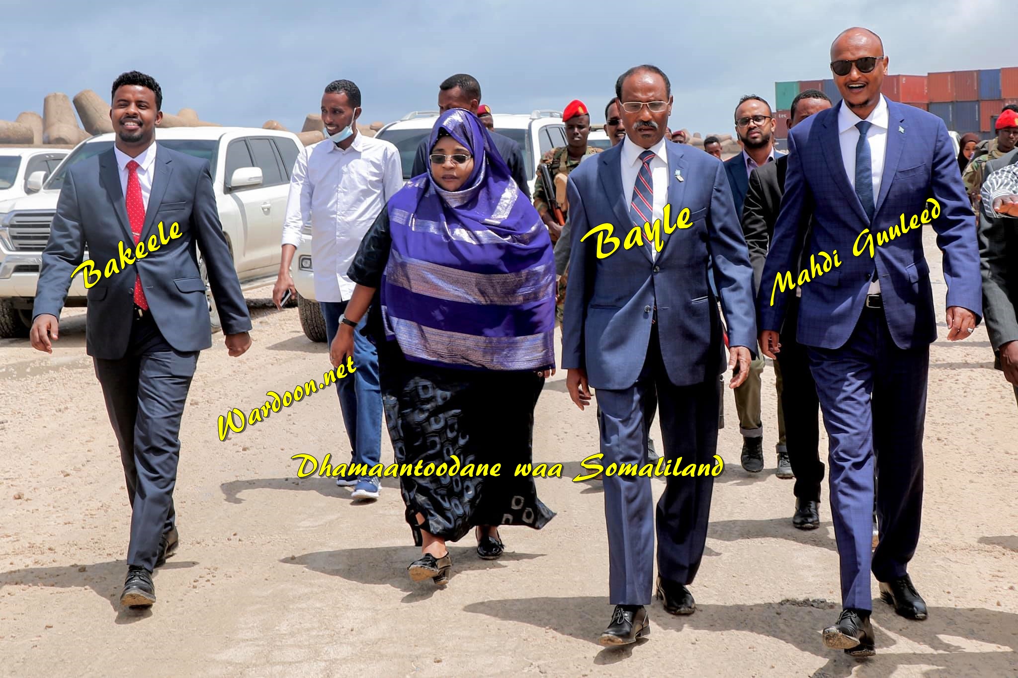 Bakayle,Bayle iyo Mahdi oo kormeeray dekeda Muqdisho +SAWIRRO - Wardoon