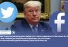 Donald Trump oo la xanibay Twitterka iyo Facebook