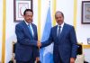 Xasan Sheekh iyo Farmaajo oo kulmay +SAWIRRO