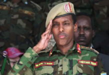 Gen. Odowaa oo xilka laga qaaday.