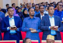 DAAWO: 390 Xildhibaan oo maanta lagu dhaariyey Magaalada Muqdisho +SAWIRRO