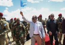 Xasan Sheekh oo gaaray magaalada Baydhabo + Sawirro