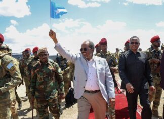 Xasan Sheekh oo gaaray magaalada Baydhabo + Sawirro