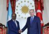 Xasan Sheekh oo la kulmay Erdogan+ SAWIRRO