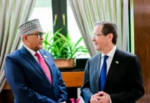 Cabdiraxmaan Cirro oo maanta ka degay Israa’iil +SAWIRRO