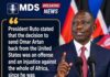 Madaxweynaha Kenya oo si adag uga hadlay dib u celinta Garsoore Cumar Cartan.